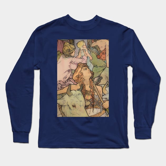 Agriculture, Mucha Long Sleeve T-Shirt by immortalpeaches